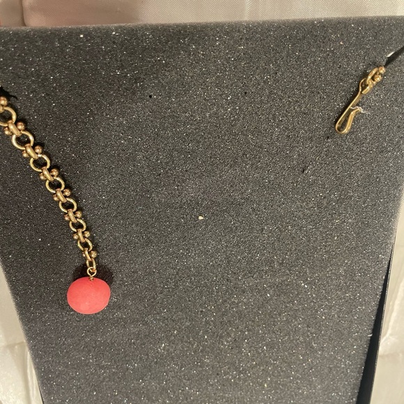 Heidi Daus Coral Beaded Necklace with Frog Pendant - Picture 6 of 6